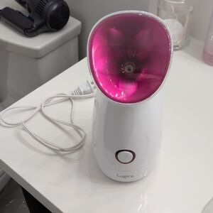 Lugira Facial Steamer - White with Pink Chamber